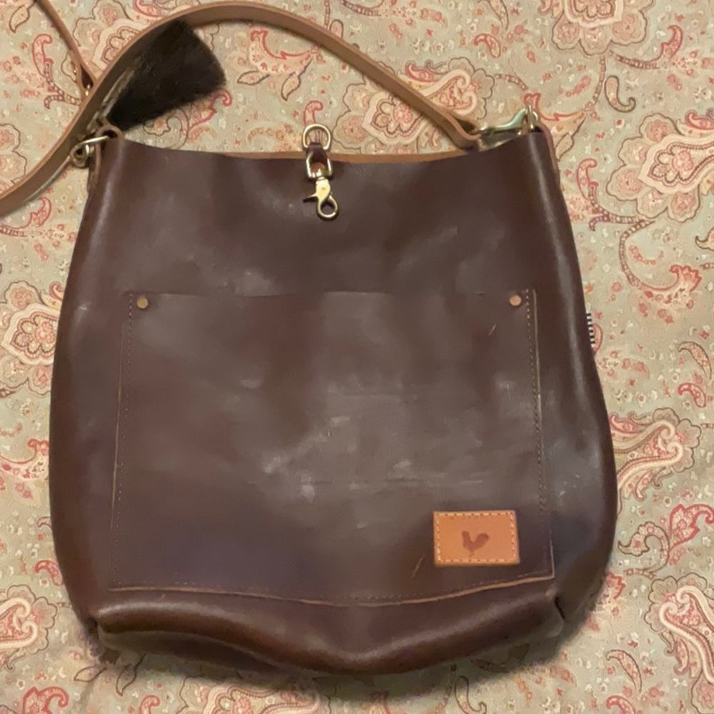 Brown Leather Crossbody Bag